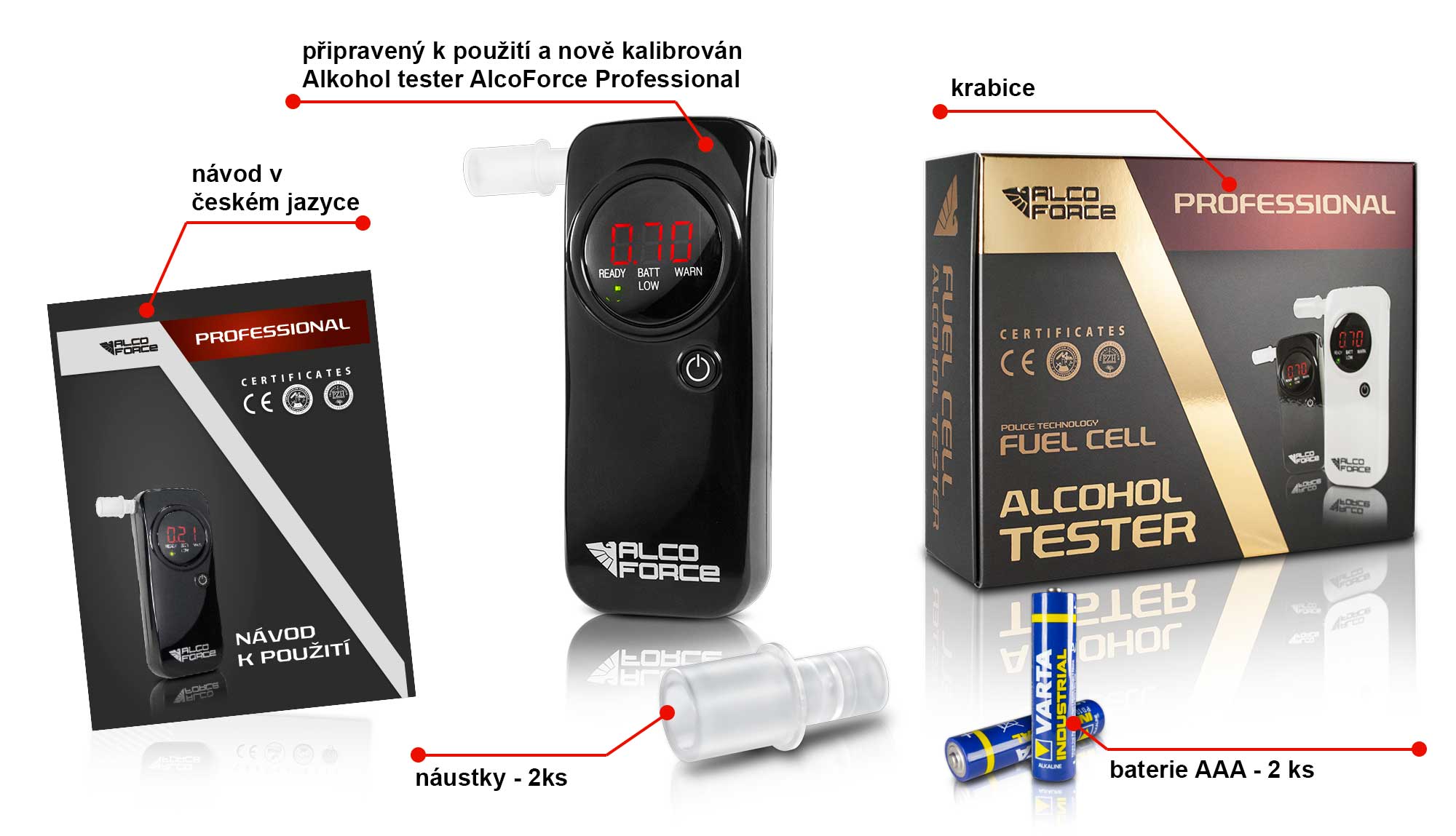 Baleni alkoholtester Professional